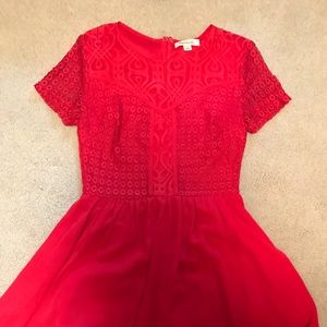 Francescas short red dress size small